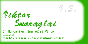 viktor smaraglai business card